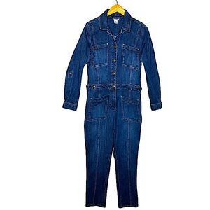 Duluth Trading Co Indigo Utility Jumpsuit